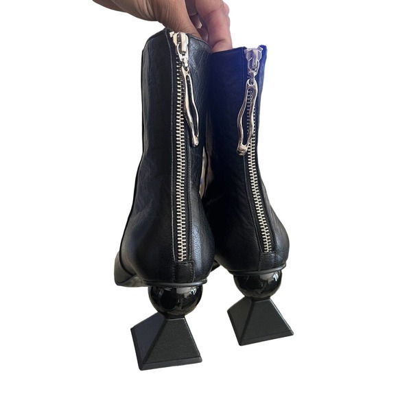 YUUL YIE Amoeba Glam‎ Heel Boots Black Size US 9.5 EUC 41 EXCELLENT - Picture 6 of 13